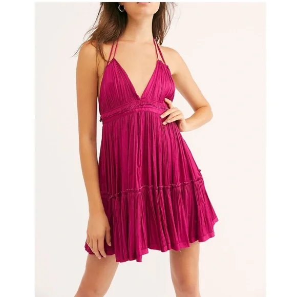 Free People 100 Degrees of Shine Mini Dress - Picture 1 of 10
